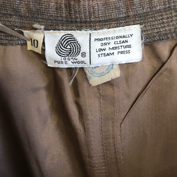 1980’s pinup ILGWU Vintage wool a-line high waist skirt - Picture 7 of 8